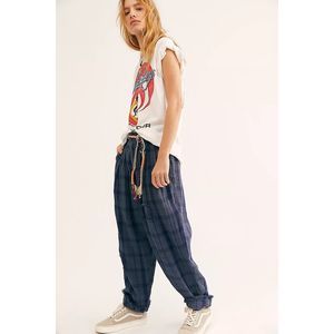 Free People Sunset Strip Plaid Pants Size XS
